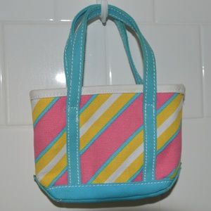 Striped mini purse